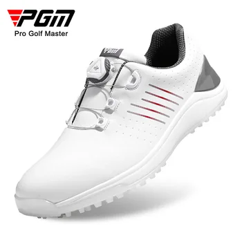 PGM Мъжки обувки за голф Копче Връзки за обувки Анти-странични приплъзване Водоустойчиви мъжки спортни обувки Маратонки XZ260