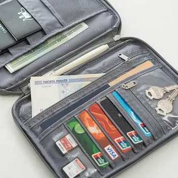 Водоустойчив притежател на паспорт Портфейл за пътуване Големи портфейли за кредитни карти Организатор Аксесоари за пътуване Чанта за документи Портфейл на картодържателя