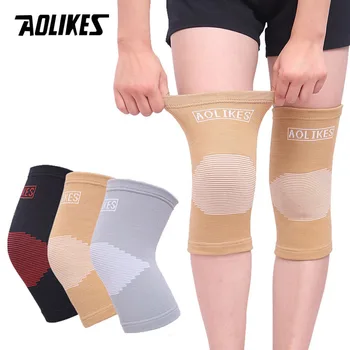 AOLIKES 1Pair Открит спорт Волейбол Баскетболни наколенки Протектор за коляното Протектор за коляното Подкрепа за безопасност Еластични Найлон