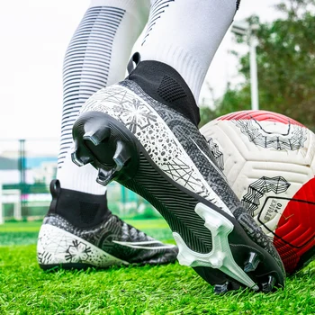 Качествени футболни обувки против хлъзгане Общество на едро Футболни клинове за обучение по футзал Мачове на открито Маратонки Размери 34-46 Унисекс