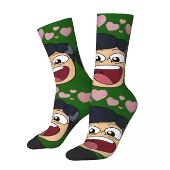 Happy Funny Мъжки компресионни чорапи Не искам да прекарвам толкова много време Реколта Harajuku Amphibia улица стил случайни екипажа чорап