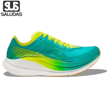 SALUDAS Ракета X2 обувки за бягане въглеродна плоча омекотени външни обувки за бягане маратон маратон обучение маратонки за жени и мъже