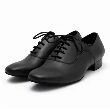 Dynadans Мъжки танцови обувки Латино Бални танцови обувки Модерни вътрешни обувки Мъжки танго обувки Танцова маратонка за момче на ток 2.5cm