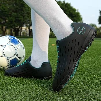 Футболни обувки за деца Тийнейджъри Унисекс TF Футбол Глезена Cleats Обучение Футболни обувки Мъже Дълги шипове Маратонки Обувки на открито