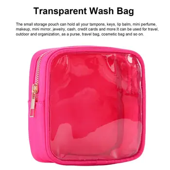 Грим чанта червило съхранение чанта водоустойчив мини грим чанта организатор за жени момичета прозрачен Pvc тоалетна монета чанта