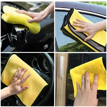 Почистване на прах мека кърпа за измиване на автомобили стъкло преносим многофункционален почистване на дома микрофибър влакна
