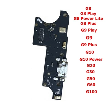 50Pcs USB зарядно зарядно устройство док конектор порт Flex кабел за Motorola Moto G10 G20 G30 G50 G60 G100 E6 E7 G8 Power Play G9 Plus