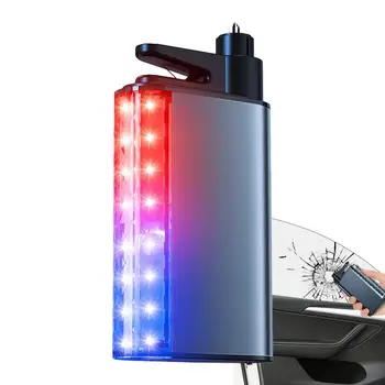  Инструмент за прекъсване на прозорци на автомобили Фенерче за бягство на кола Инструмент за обезопасяване на предпазни колани Ярко LED фенерче устойчиво на ръжда за седани Джипове Камиони