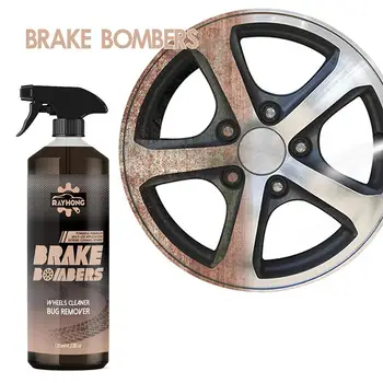 Iron Remover Защитете колелата и спирачните дискове от желязо Auto ръжда химически детайл чисти кола грижа прах F8e1