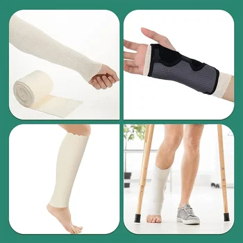 1Roll еластична тръбна отливка ръкав, Stockinette тръби за голяма ръка, колене, крака -компресия превръзка ролка за тъкан подкрепа