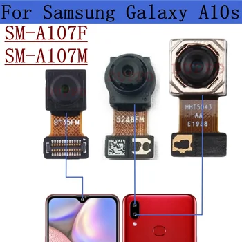 Задна предна камера за Samsung Galaxy A10s SM-A107F A107M Оригинален фронтален селфи широка дълбочина задна задна камера модул резервен