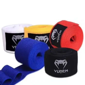 Боксова превръзка Памучна еластична превръзка Sanda Muay Thai Karate Sports Fist Bandage Fitness Протектор за ръце Wrist Wrap Handband New