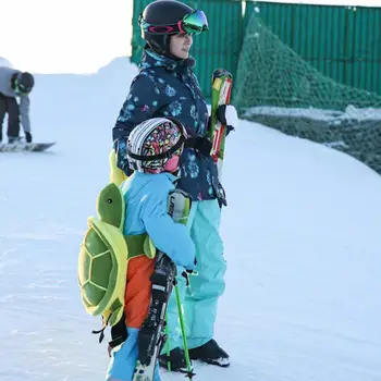 Възрастен Деца Ски на открито Кънки Сноуборд Спорт Коляно Хип Защитни ски екипировка Детски наколенки Хип подложки Сладка форма на костенурка