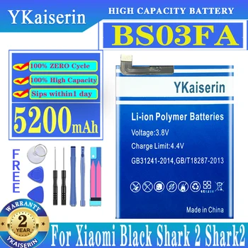 YKaiserin Нова 5200mAh BS03FA батерия за Xiaomi Black Shark 2 Pro Shark2 Pro BB03FA + Инструменти