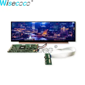 14 инча 3840*1100 4K бар опънат LCD екран тип C HDMI-съвместим драйвер борда AIDA64 вторични дисплей комплекти автомобили IPS панел