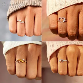 22 стил подреждане шик регулируеми пръстени за жени Y2k 2000s естетически съвпадение изявление отваряне пръст пръстен за момичета бижута