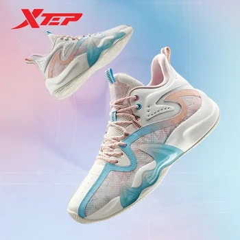 Xtep война мастиф 3.5V2 баскетболни обувки мъже средата Топ неплъзгащи спортни обувки шок абсорбция износоустойчиви маратонки
