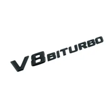 Стикери за кола емблема емблема лого задна страна емблема значка кола стайлинг стикер за Benz V8 BITURBO авто кола Acessories