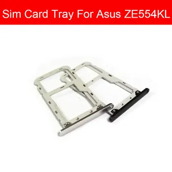 Sim държач за тава за карти Flex кабел за Asus ZenFone4 ZE554KL Z01KD Z01KDA слот за SIM карта Micro SD четец резервни части за ремонт