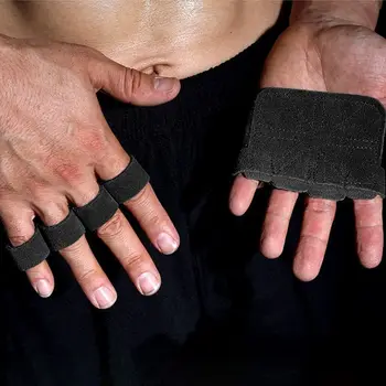 1PC Противоплъзгащи тренировъчни ръкохватки Половин пръст фитнес ръкавица спортни аксесоари Ръкавици за вдигане на тежести Palm Pad