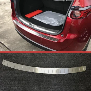 Неръждаема стомана задна броня перваза протектор тапицерия за Mazda CX-5 CX5 2017 2018 2019 Аксесоари за кола стикери