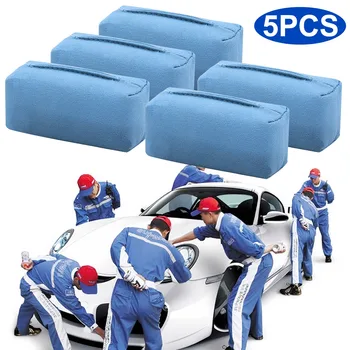 5PCS кола подробно велур гъба апликатор употреба с керамично покритие за автомобили боя метал пластмаса тапицерия каучук & стъкло