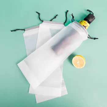 Пластмасова торбичка матов полупрозрачен чадър чанта за съхранение за многократна употреба преносим чадър шнур за съхранение капак за съхранение на дома