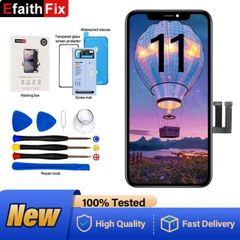 Efaithfix цена на едро НОВ LCD за iPhone 11 Incell дисплей с 3D сензорен дигитайзер събрание Няма мъртви пикселни резервни части