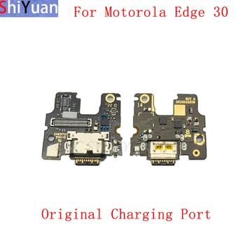 Оригинален USB порт за зареждане конектор борда Flex кабел за Motorola Moto Edge 30 зареждане конектор подмяна ремонтни части