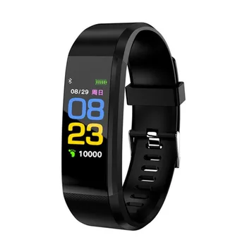 115 Plus Smart Wristband Smart Watch Фитнес Tracker Здраве Монитор за сърдечен ритъм Smart Band Tracker Гривна Водоустойчив Smartwatch