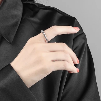 1PC Завъртете свободно тревожност мъниста пръстен за жени мъже моден дизайн Fidget пръстени единична намотка антистрес спирала завъртане
