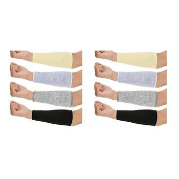 New-8 чифт нарязани и устойчиви на изгаряне ръкави Ръкави за защита на ръката Протектори за предмишница за тънка кожа и синини