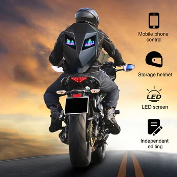 LED DIY раница SE водоустойчива пътническа чанта мотоциклет езда раница мотоциклет багаж чанта за пътуване