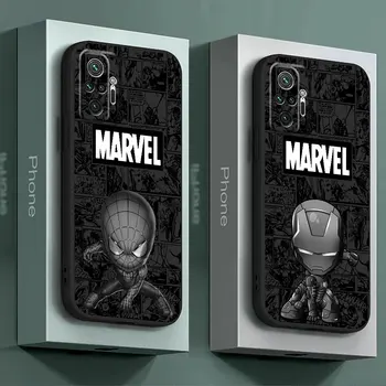 Марвел Ironman Groot броня телефон случай за Xiaomi Redmi бележка 12 10 Pro 9T 10S 12S 11S 8T 9S 8 7 11 Pro 10 9 капак черен мек