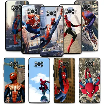 Marvel Spider Man в небето телефон случай за Xiaomi Poco X3 NFC X4pro F1 M3 F5 Pro за 13 12 11 Lite Pro 12X 11T 10T 9T Забележка 10