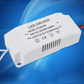  LED светлина трансформатор външно захранване електронен трансформатор постоянен ток за таван светлина 12-24W / 24-36W / 36-50W