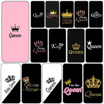 Crown King Queen Princess Калъф за телефон за Motorola Moto E6 E7 Power E13 E22I E22 G6 Play E4 Plus E40 E30 E20 G52 корпус