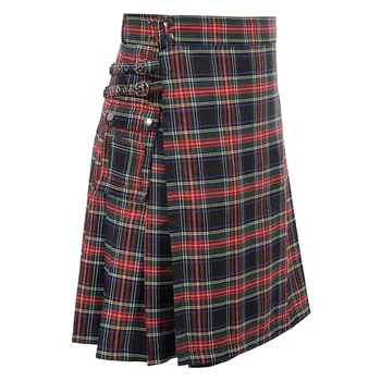 Kilt за мъже Tartan Poly Viscose Premium Quality Scottish Utility Kilt Traditional Highland Men's Kilt 2024 Ново пристигане