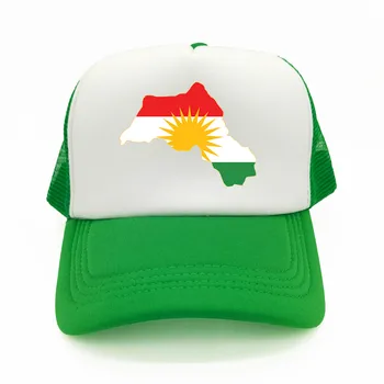 Кюрдски флаг Шапка на шофьор на камион Летни мъже Cool Кюрдска шапка Бейзболна шапка Унисекс Открит Mesh Net Caps