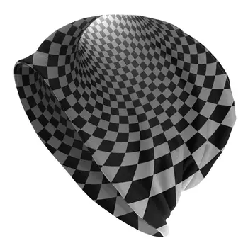3D Vortex Illusion Cap Хип-хоп Есен Зима На открито Skullies Beanies Шапки Унисекс Мъже Дамски Homme Топъл капак плетене шапки