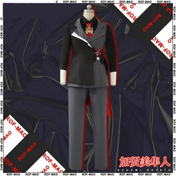 COSLEE [S-3XL] Vtuber Nijisanji ROF-MAO Kagami Hayato Cosplay костюм униформа костюм палто риза жилетка панталони шапка вратовръзка облекло по поръчка