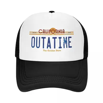 Outatime Trucker Hats Back to the Future Film Mesh Net Бейзболна шапка за мъжки женски хип-хоп Snapback Caps Streetwear