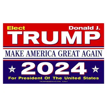 Тръмп 2024 кампания стикер за кола компютър куфар Направете Америка отново велика Винилов стикер Президентски избори за автомобилен декор