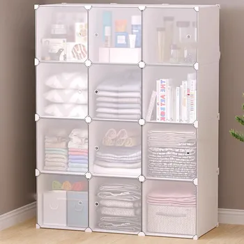 Всекидневна Waredrobe отворен килер система прегради дрехи книга подаване грим малък шкаф пластмасови Ropero салон мебели