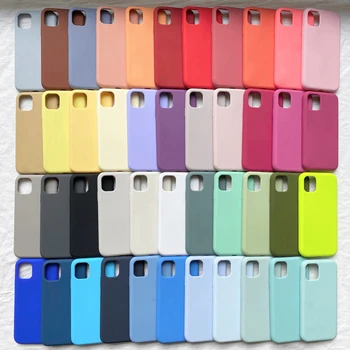 Оригинални официални силиконови калъфи за iPhone 14 13 15 11 12 Pro Max калъф за Apple iPhone 15 14 11 13 12 Pro 7 8 SE 2020 случай