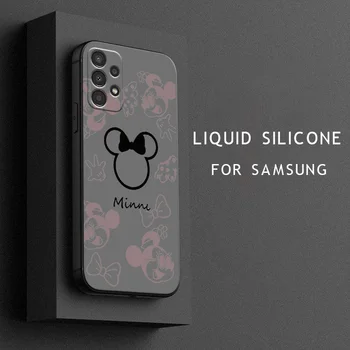 Disney Мики Мини Маус телефон случай за Samsung Galaxy A14 A13 A12 A31 A91 A81 A71 A51 A11 ядро Lite течно въже капак