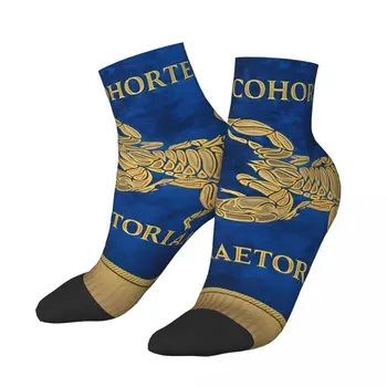 Смешни мъжки чорапи за глезена Преторианска гвардия Vexillum Of Cohortes Praetorianae Древни римляни Harajuku Безшевни Crew чорап подарък