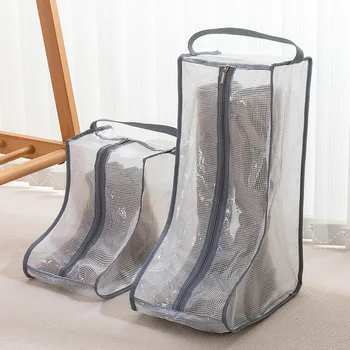 Boot чанта за съхранение Прах покритие за обувки Прозрачен влагоустойчив плесен доказателство дълги ботуши защитно обувка капак чанта за обувки пътуване