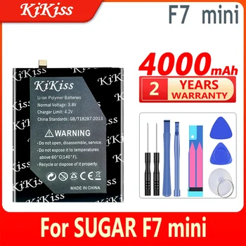 4000mAh KiKiss батерия с висок капацитет за SUGAR F7 мини F7mini батерии за мобилни телефони