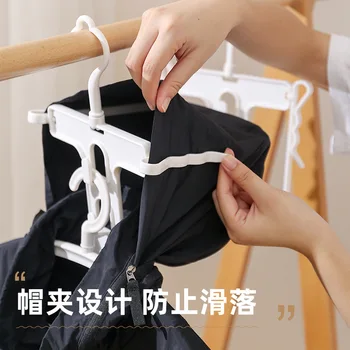Японска сгъваема закачалка за качулка за общежития Студентски пуловер Сушилня Ветроупорен закачалка за дрехи HigH яка пуловер
